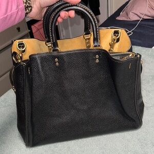 Coach Rogue 39 black Glove tanned leather